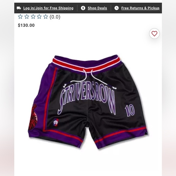 Strivers Row Men's Red Wolf Hoop shorts - Picture 2 of 7